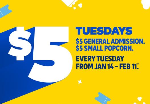 $5 Tuesdays at Cineplex | Affordable Movie Tickets & Popcorn Deals (2025)