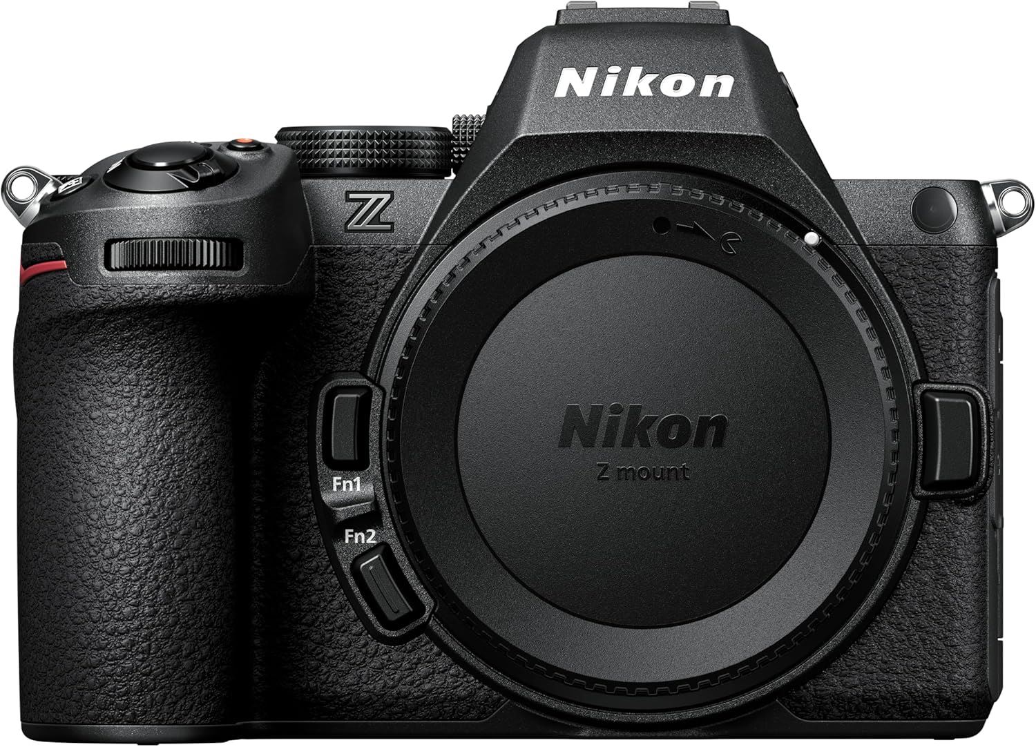 Nikon Z5 II full-frame mirrorless camera with a robust, weather-sealed body and ergonomic grip.