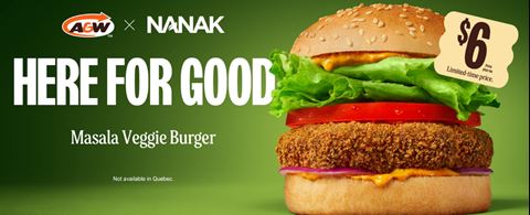 A&W Masala Veggie Burger | $6 Limited-Time Offer