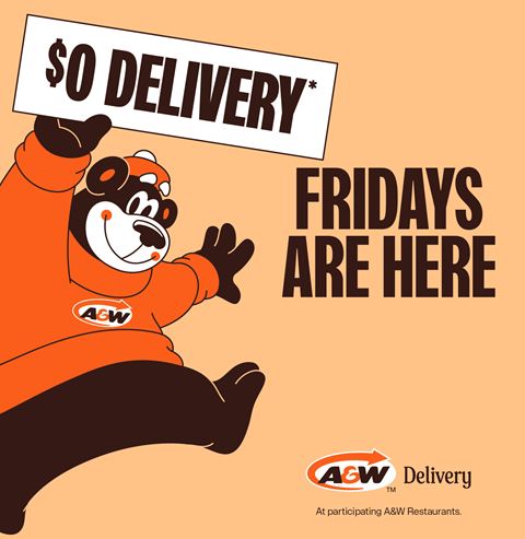 A&W $0 Delivery Fridays Until September 18