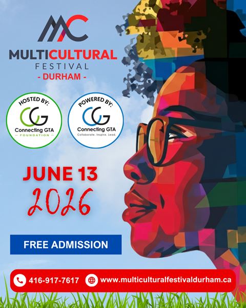 Multicultural Festival Durham 2026 | June 13 in Ajax, ON – Food, Culture & Live Entertainment