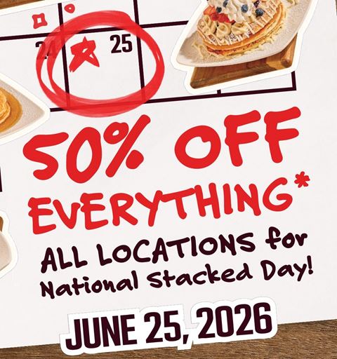 National Stacked Day Returns with 50% Off Everything at Stacked