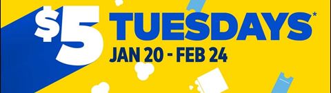 Cineplex $5 Tuesdays 2026: Cheap Movie Tickets & Popcorn Deals
