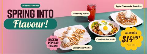 Spring Specials at Stacked Pancake & Breakfast House – Limited Time