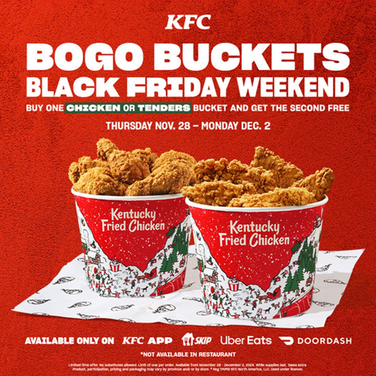 Black Friday KFC Deal 2024: Buy One Bucket, Get One Free – Limited-Time Offer!