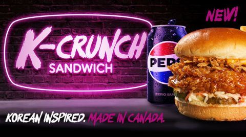 Introducing the new K-Crunch Sandwich from Mary Brown's