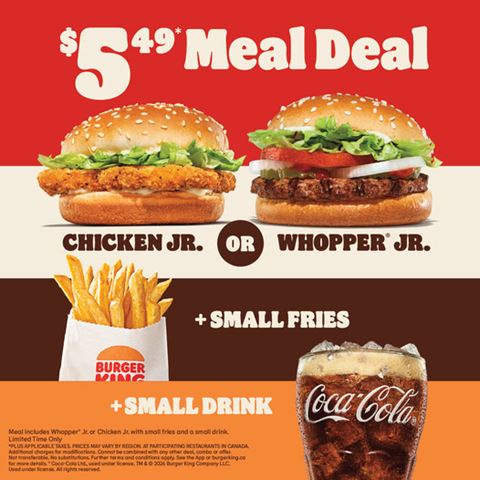 Burger King $5.49 Meal Deal Canada (2026) | DealDeal.ca