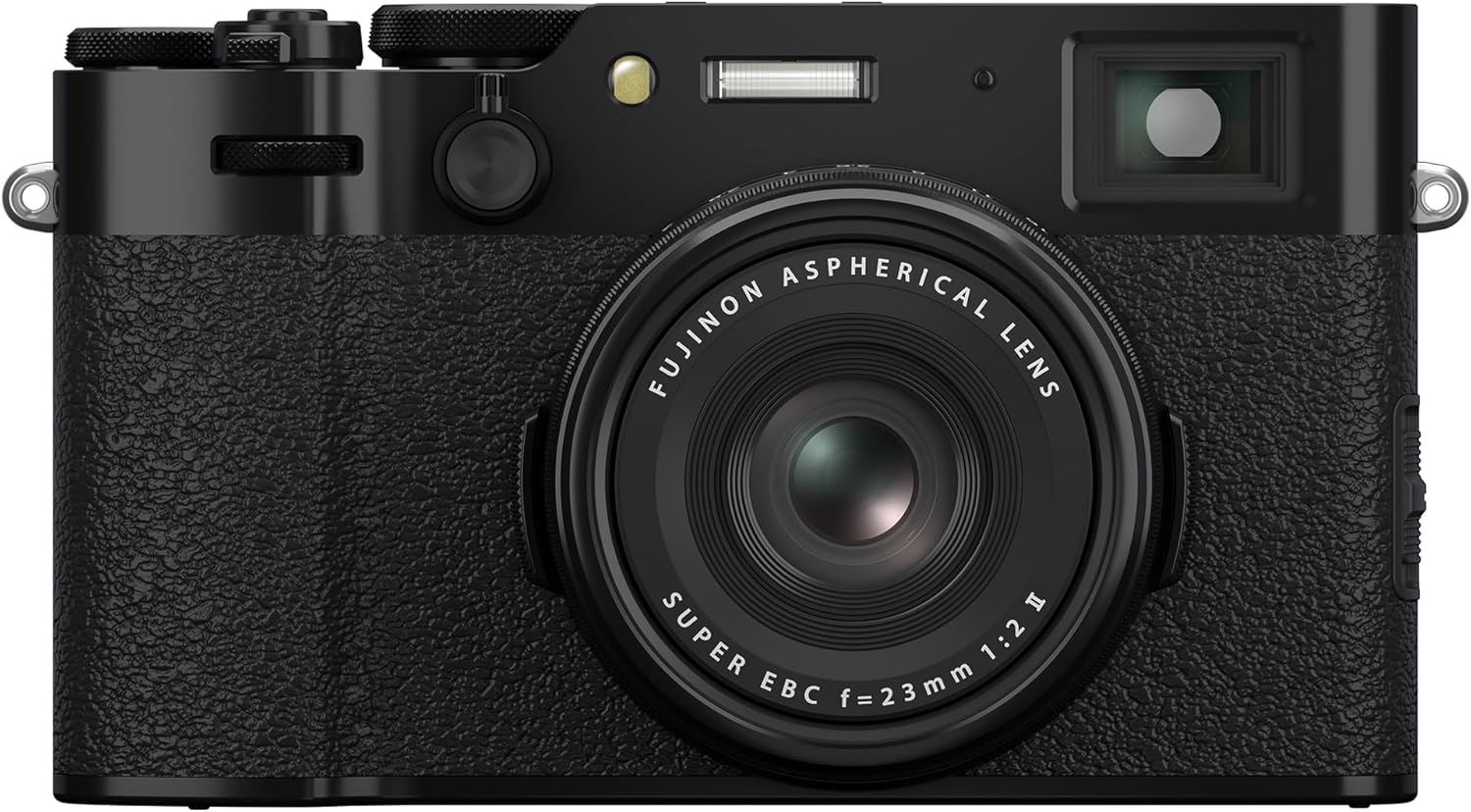 Silver and black Fujifilm X100VI digital camera with a retro rangefinder design and a fixed prime lens.