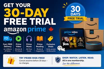 Get Your 30-Day FREE Trial of Amazon Prime (Canada) photo 1