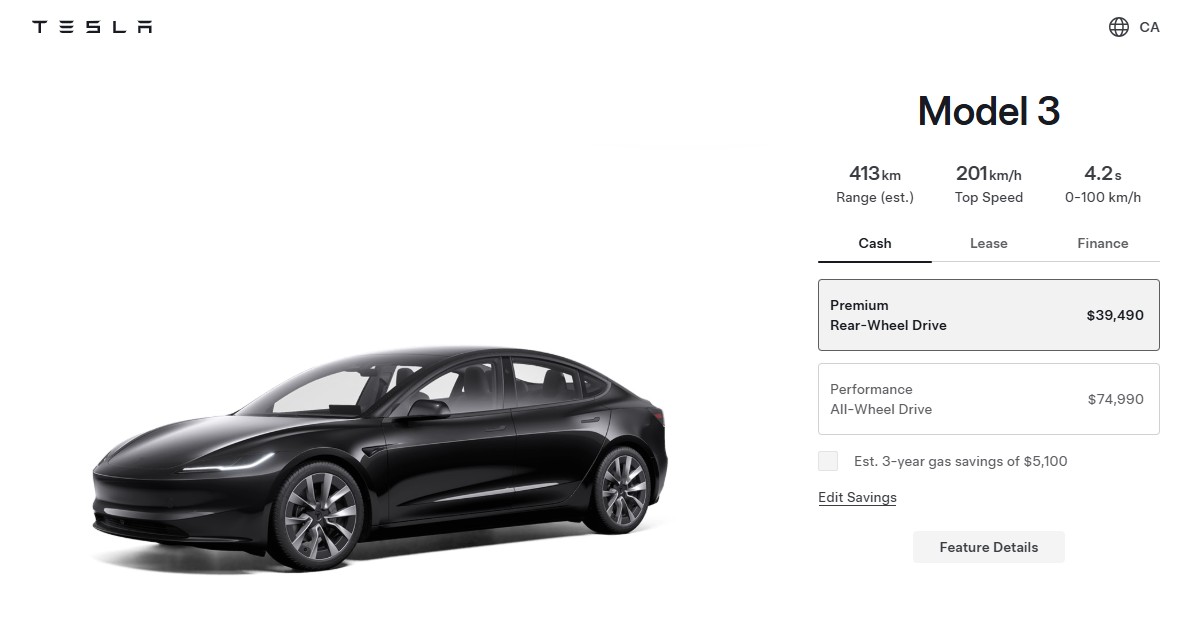 Tesla Model 3 Hits Record-Low $39,490 in Canada - Cheaper Than Buying in the USA photo 1