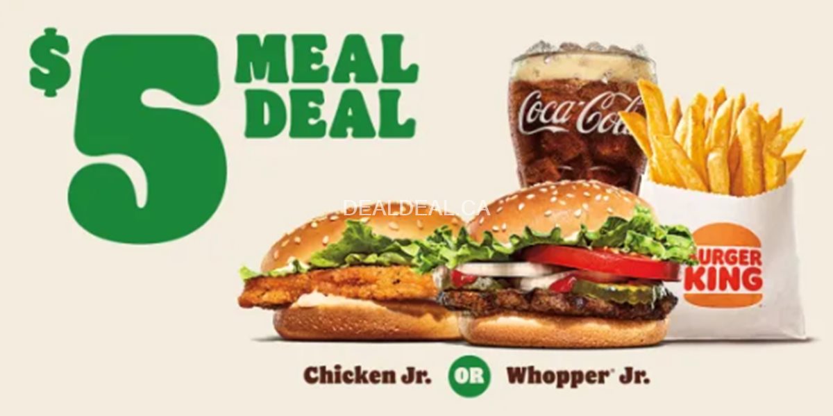 $5 Meal deal at Burger King photo 1