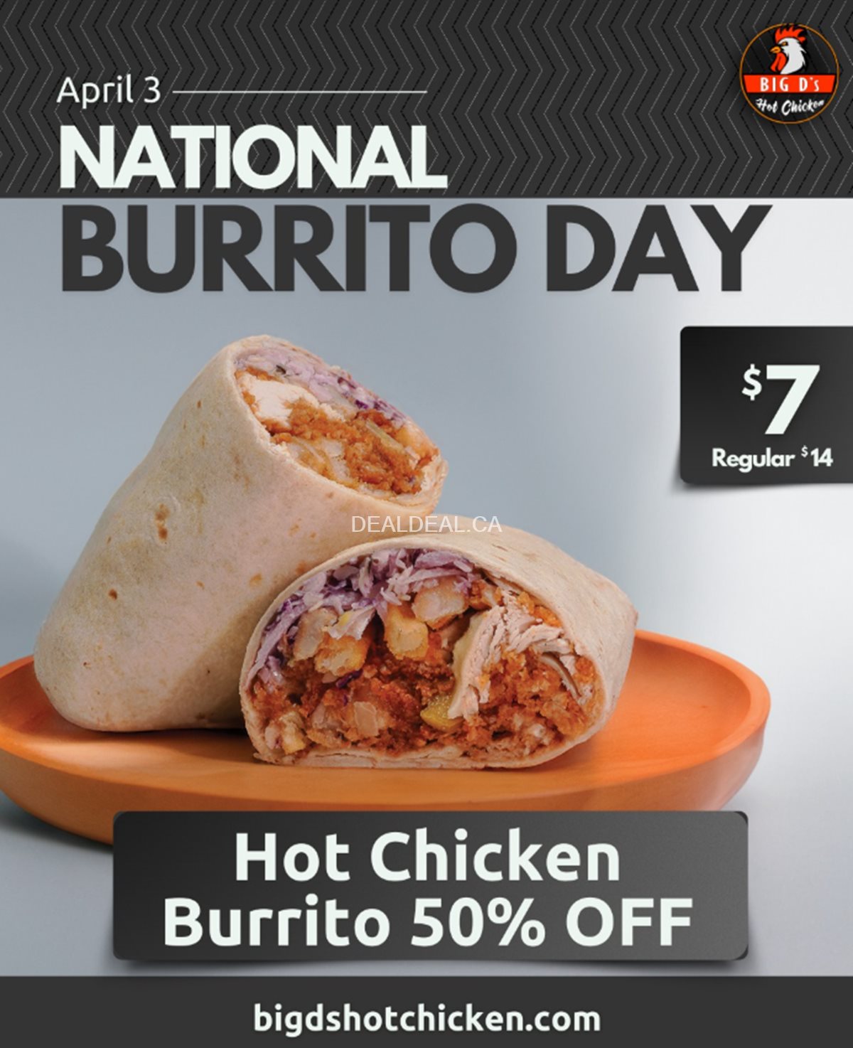 Big D's Hot Chicken's National Burrito Day deal photo 1