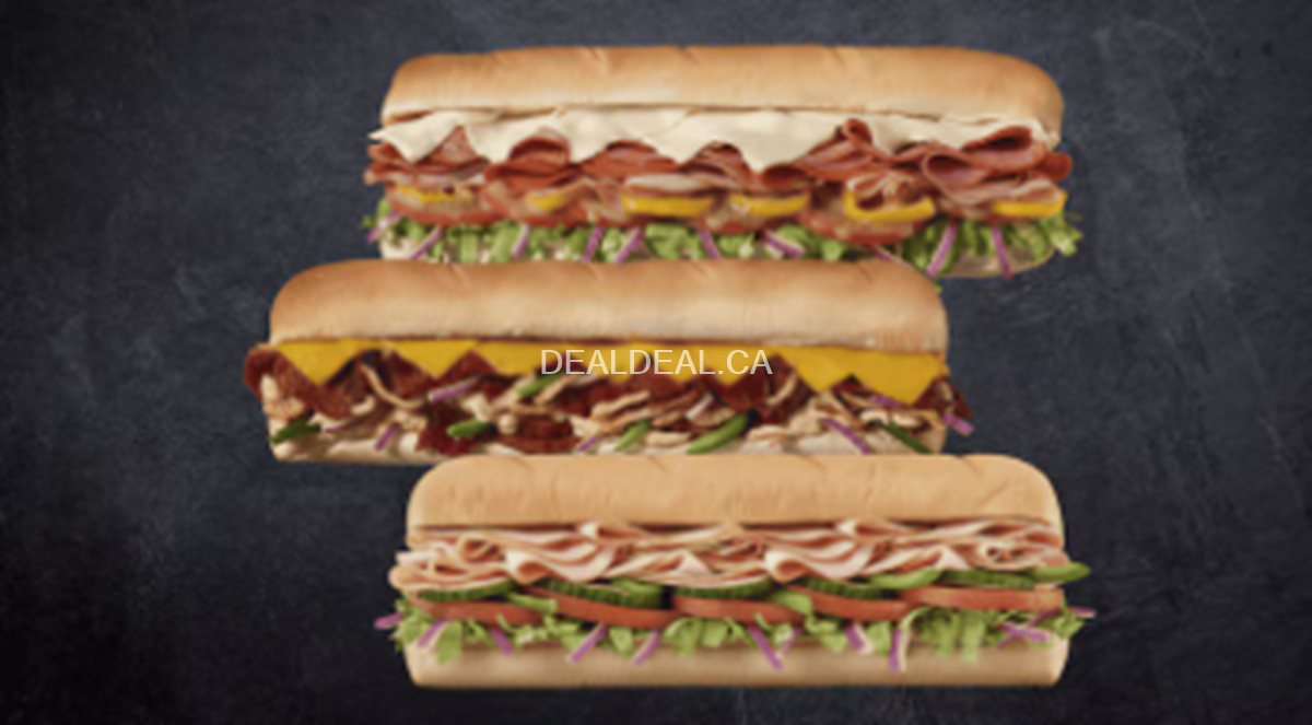 Buy any 2 Footlong subs, get footlong sub for free at Subway photo 1