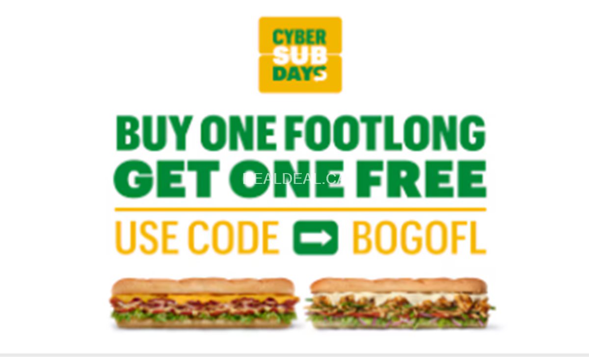 Buy one Footlong get one free at Subway