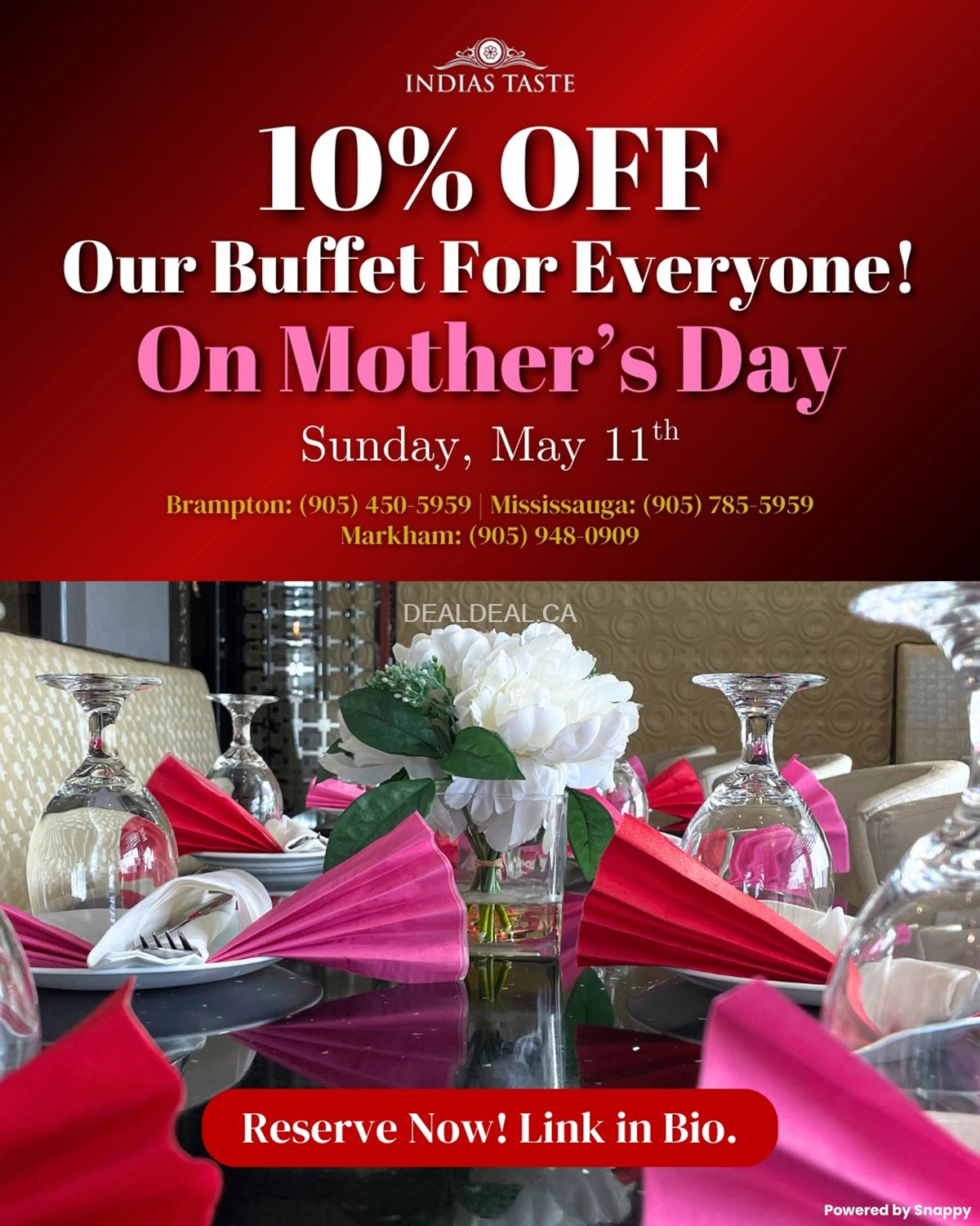 Celebrate Mother’s Day at India’s Taste photo 1
