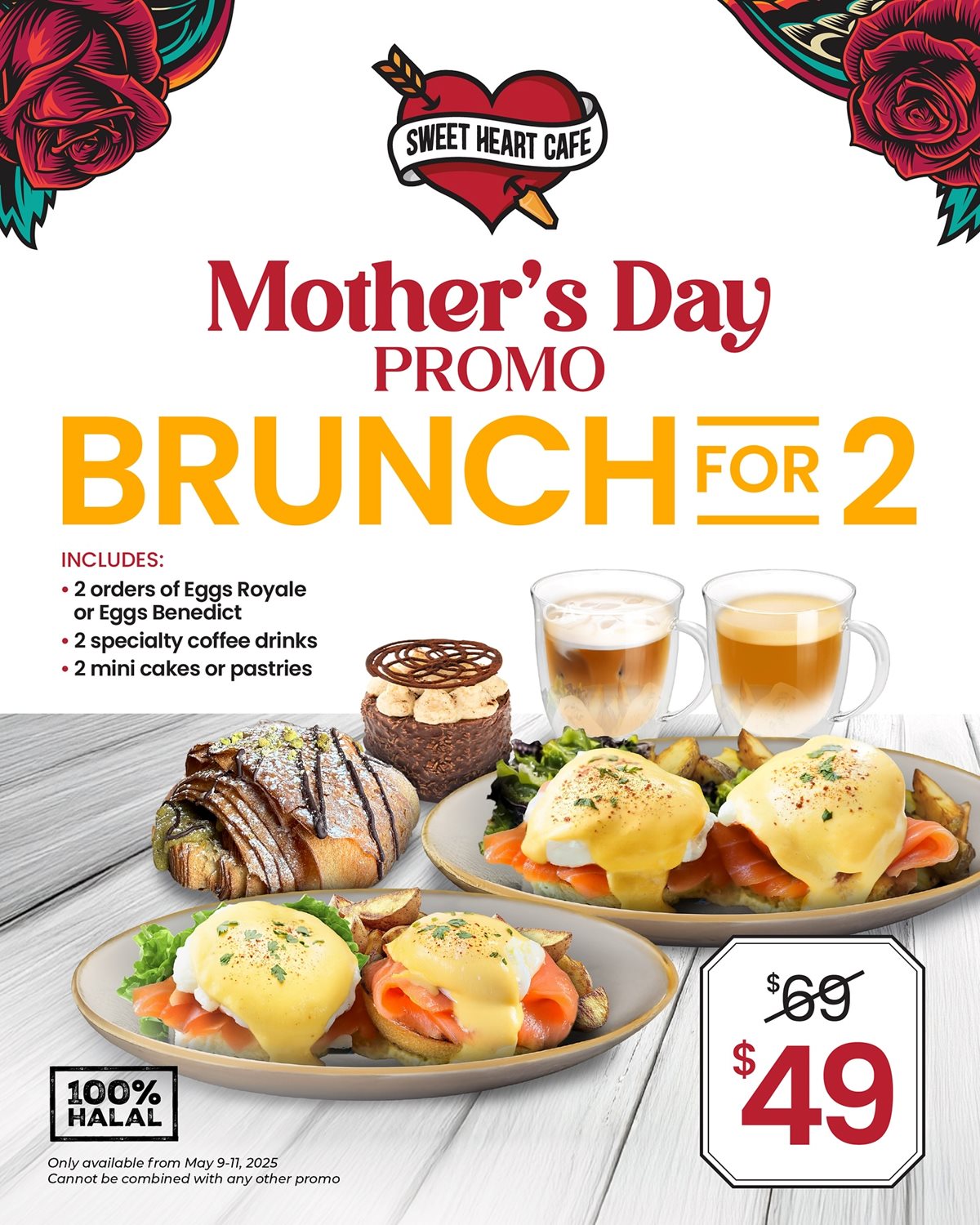 Celebrate Mother’s Day with Brunch for 2 special at Sweet Heart Cafe photo 1