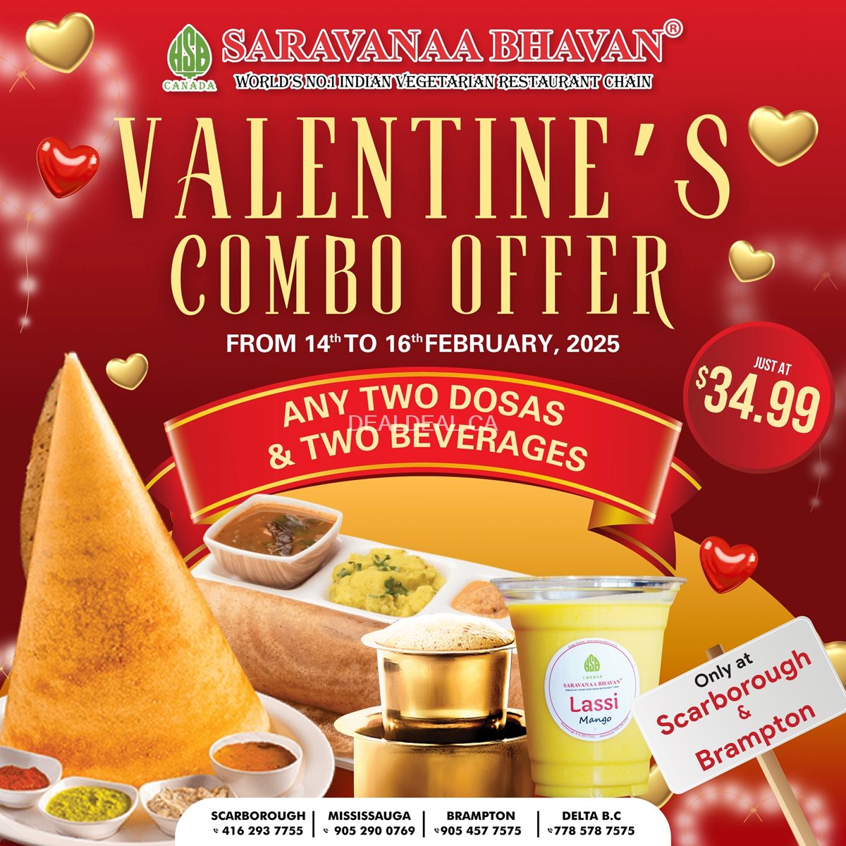 Celebrate Valentine's Day with a special Combo Offer at Saravanaa Bhavan photo 1