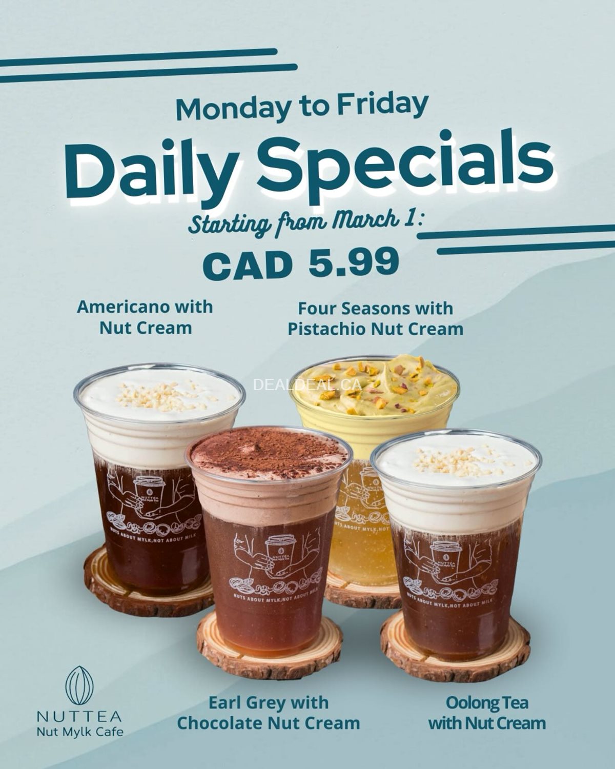 Daily Specials at Nuttea - Nut Mylk Cafe photo 1