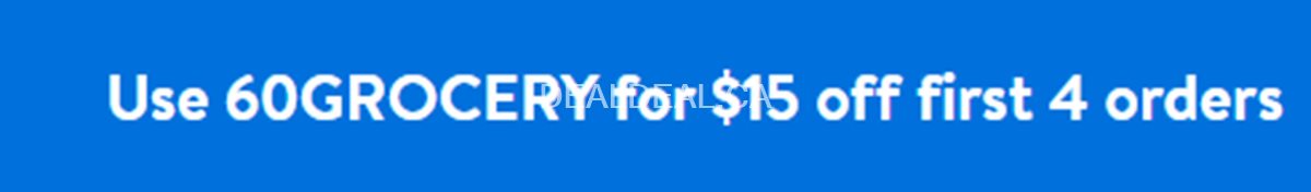 Get $15 off your first four online grocery orders at Walmart Canada