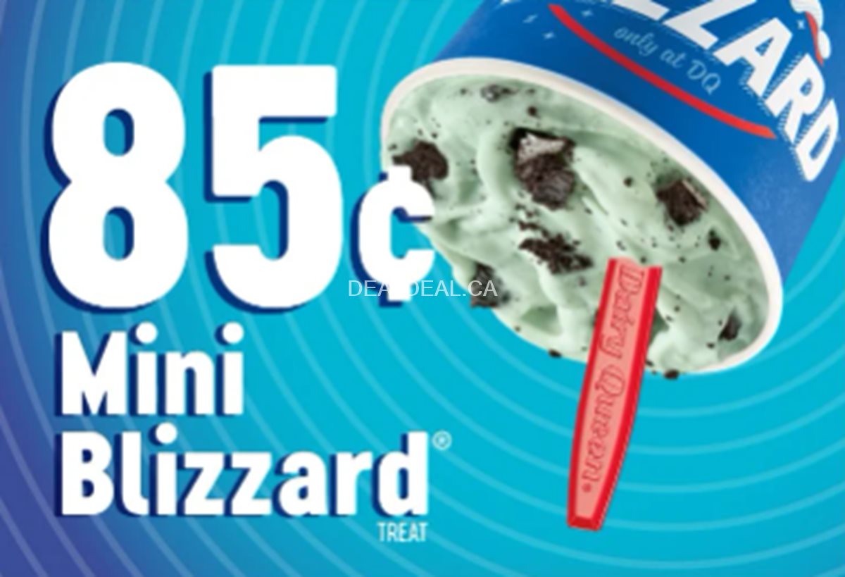 Get a mini Blizzard Treat for just 85 cents when you spend $1 in the DQ app photo 1