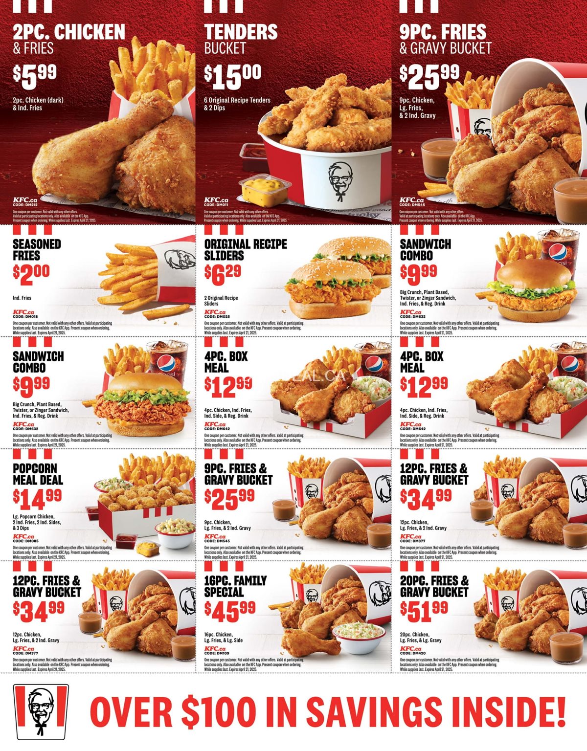 KFC Alberta Peace River Exclusive Coupons, Flyers, and Deals 2025 photo 1