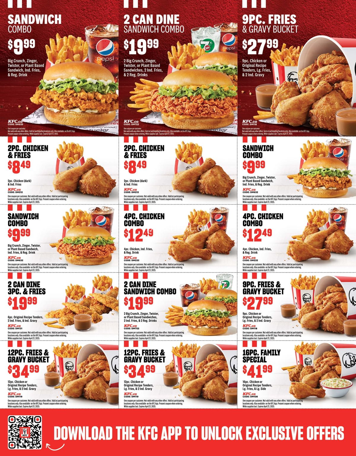 KFC Prince Edward Island Exclusive Coupons, Flyers, and Deals 2025 photo 1