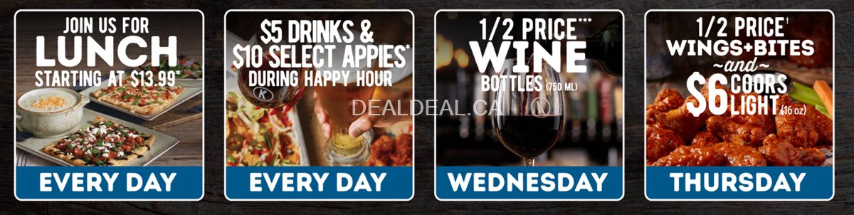 Kelseys Canada Daily Deals 2025 photo 1