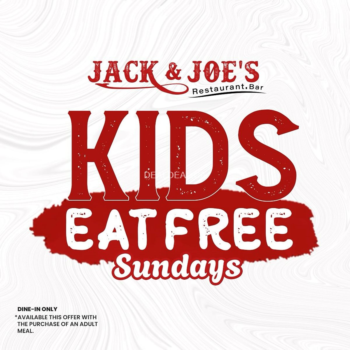Kids Eat Free Sundays at Jack & Joe's Restaurant.Bar photo 1