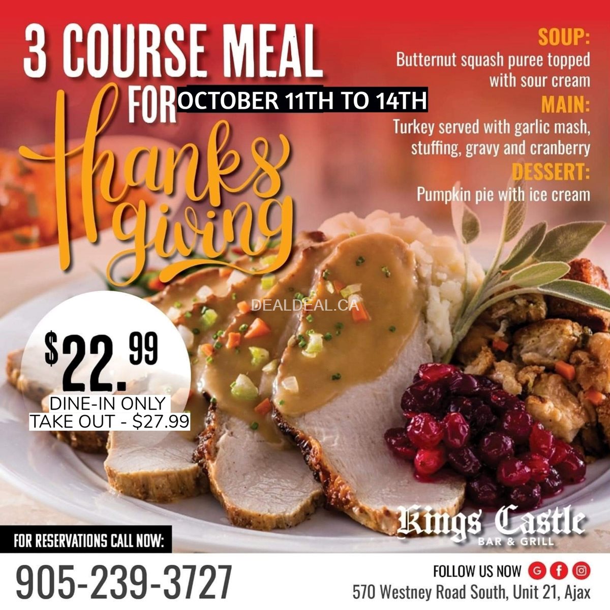 King's Castle Bar & Grill - Delicious 3-Course Meal photo 1