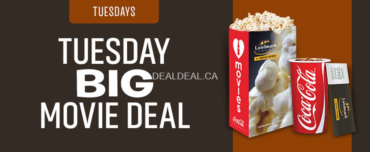 Landmark Cinemas BIG MOVIE SAVINGS - Tuesday Deal photo 1