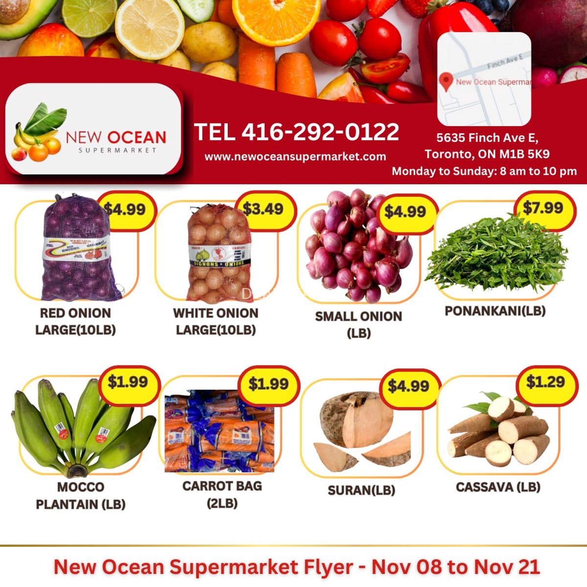 New Ocean Supermarket Biweekly Flyer | November 8-21, 2024 photo 1