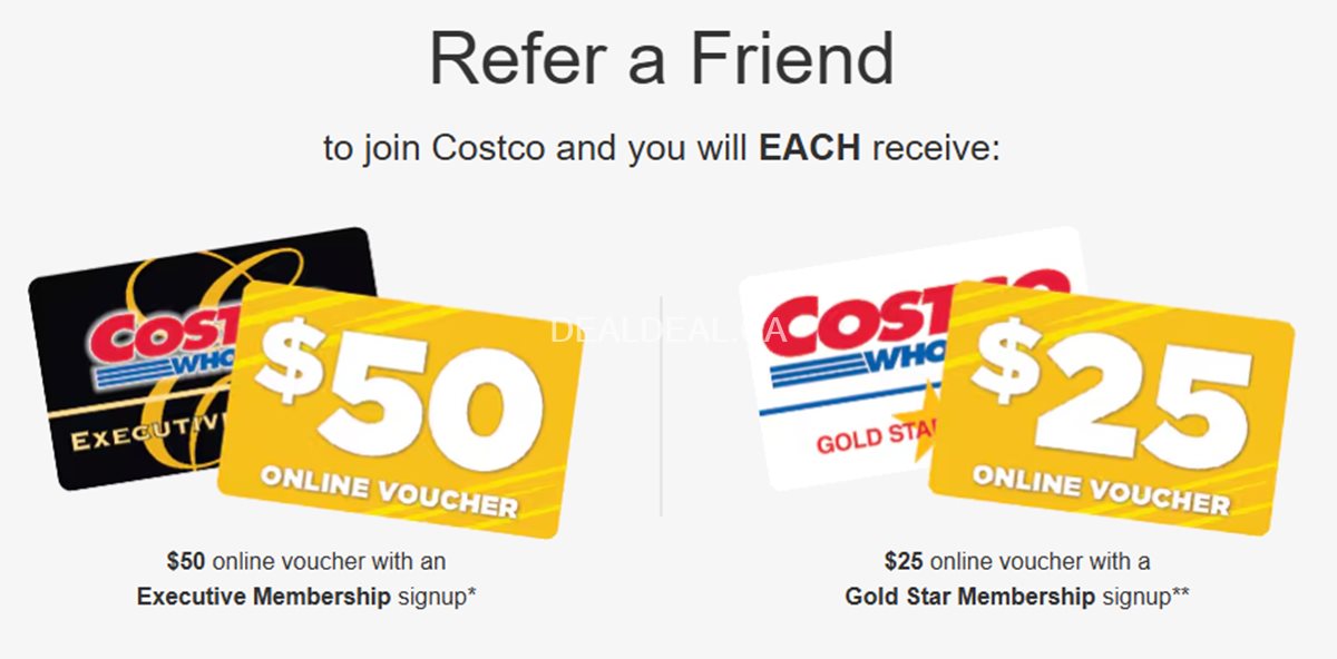Refer a friend to join Costco, and both of you will receive vouchers at Costco photo 1