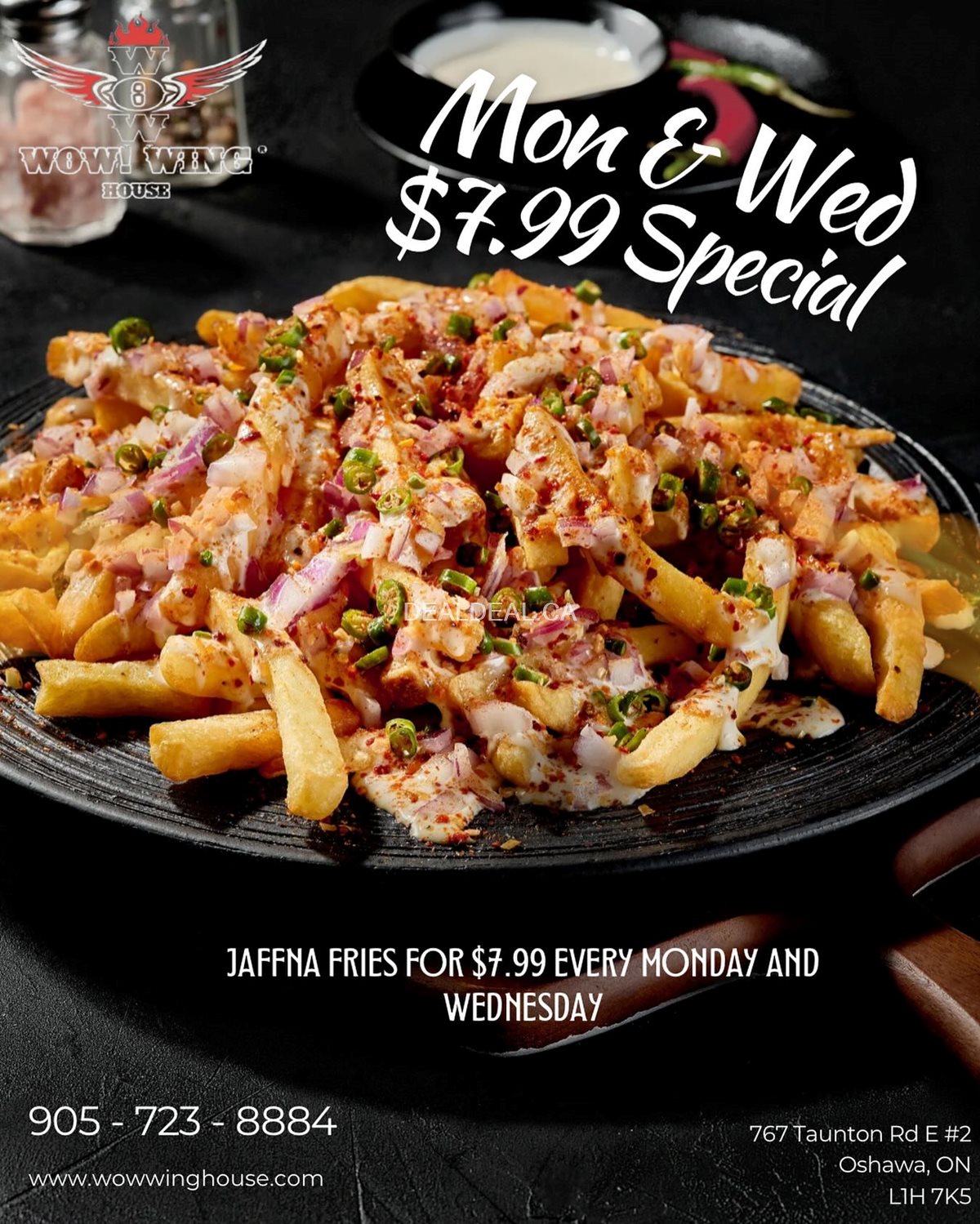 Signature Jaffna Fries for Just $7.99 at WOW Wing House! photo 1