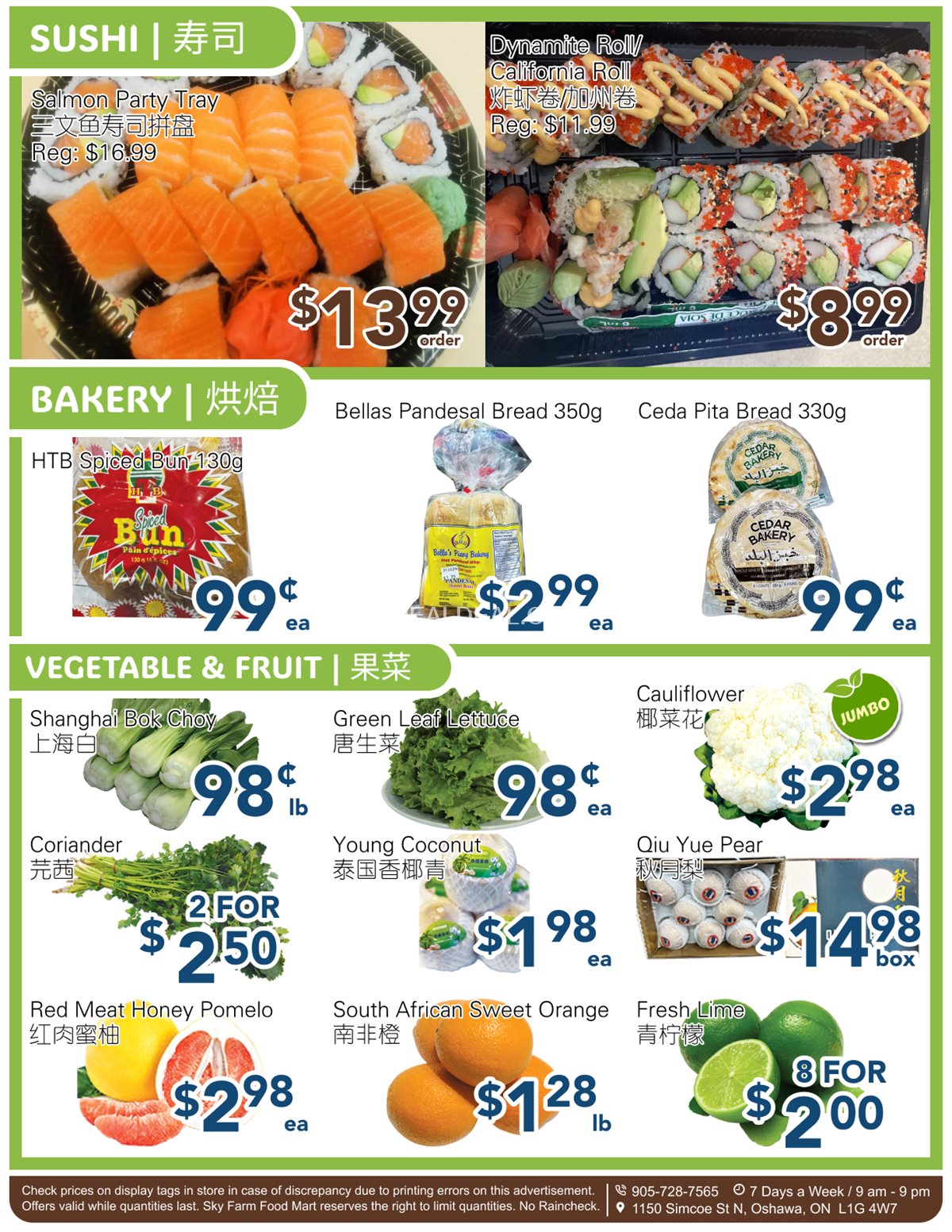 SkyFarm Food Mart Oshawa Weekly Flyer | November 1-7, 2024 photo 4