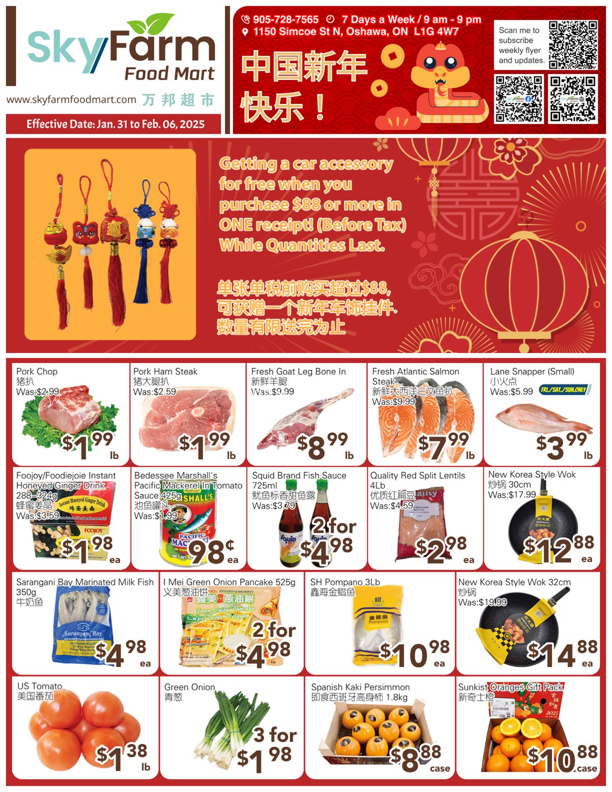 SkyFarm Food Mart Oshawa Weekly Flyer | Jan 31- Feb 06, 2025 photo 1