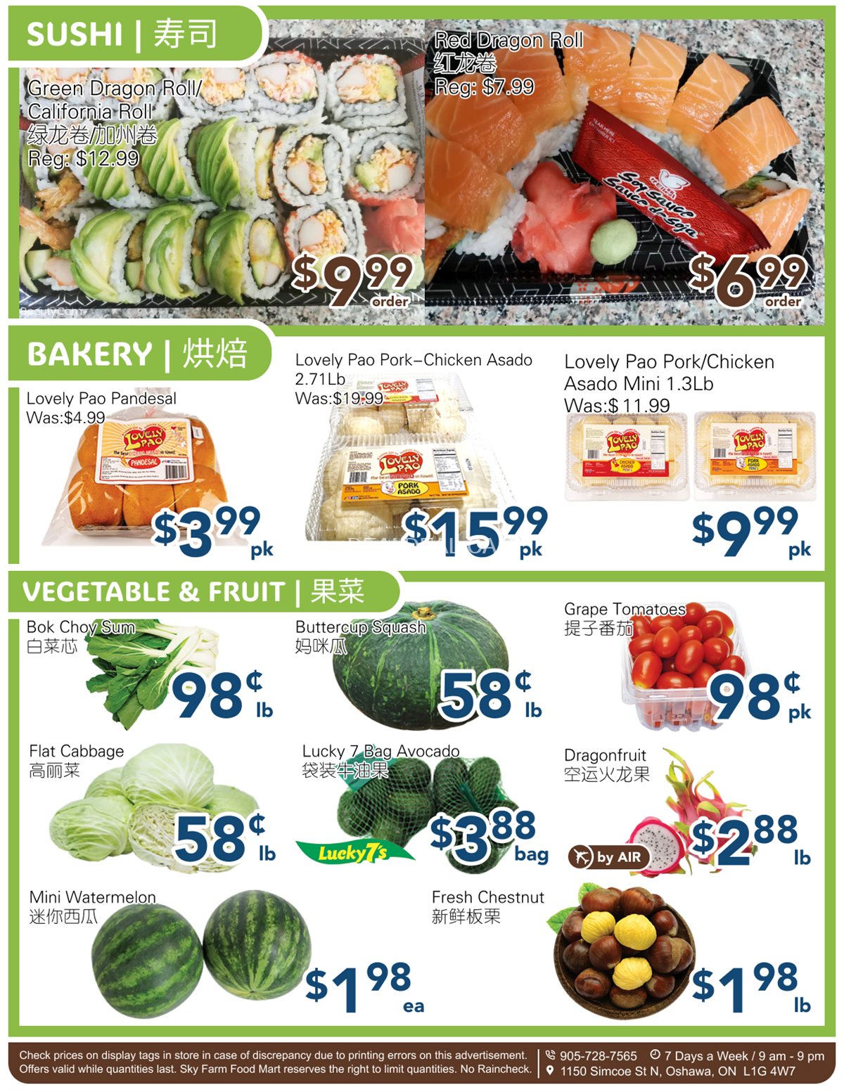 SkyFarm Food Mart Oshawa Weekly Flyer | November 8-14, 2024 photo 3