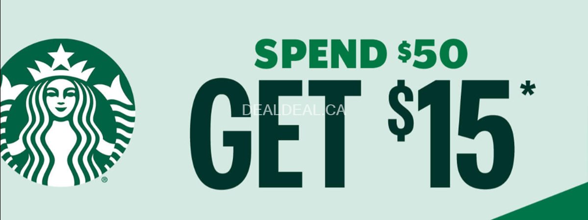 Spend $50, get a $15 Digital Starbucks Card photo 1