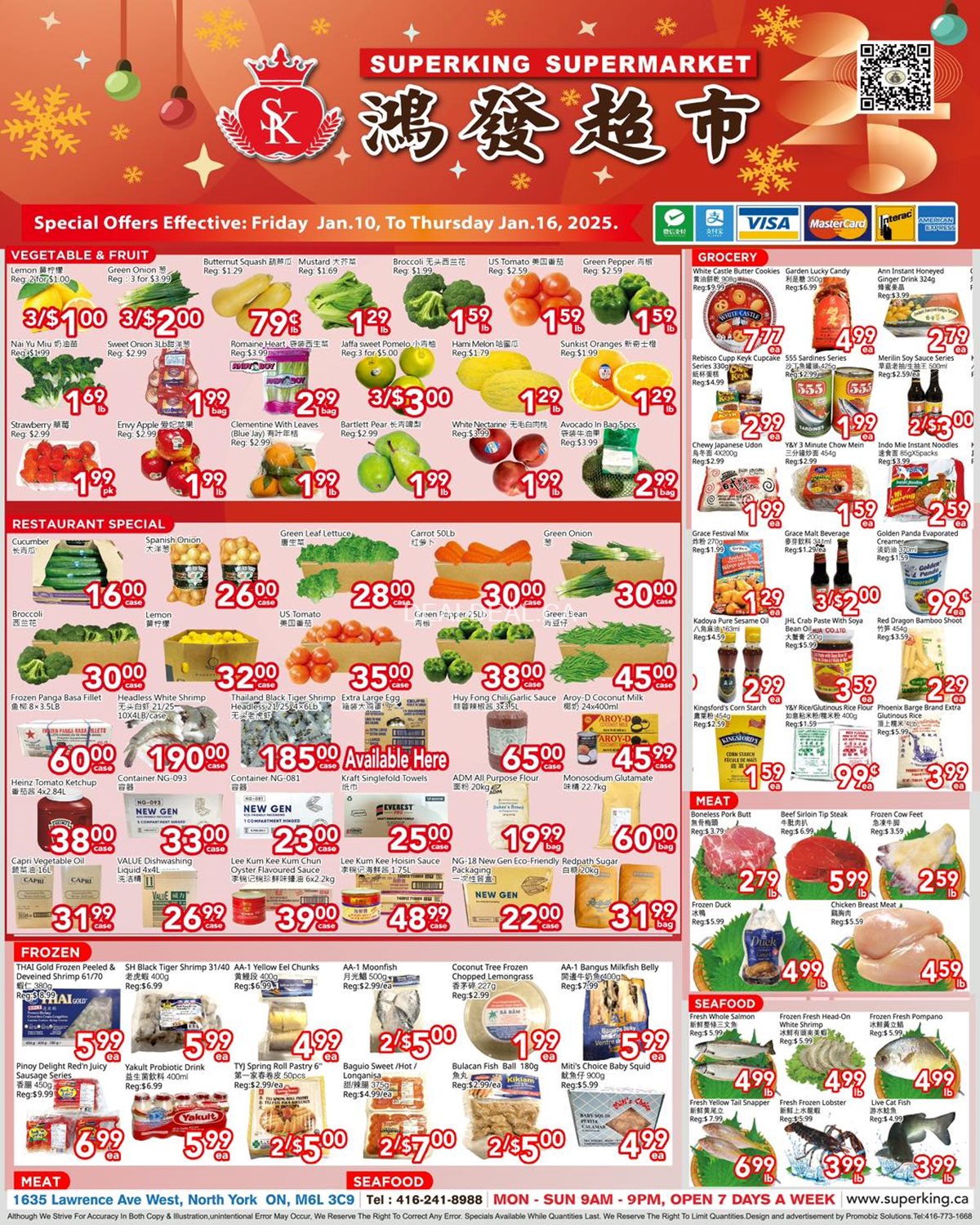 Superking Supermarket Weekly Flyer from January 10 to January 16, 2025 photo 1