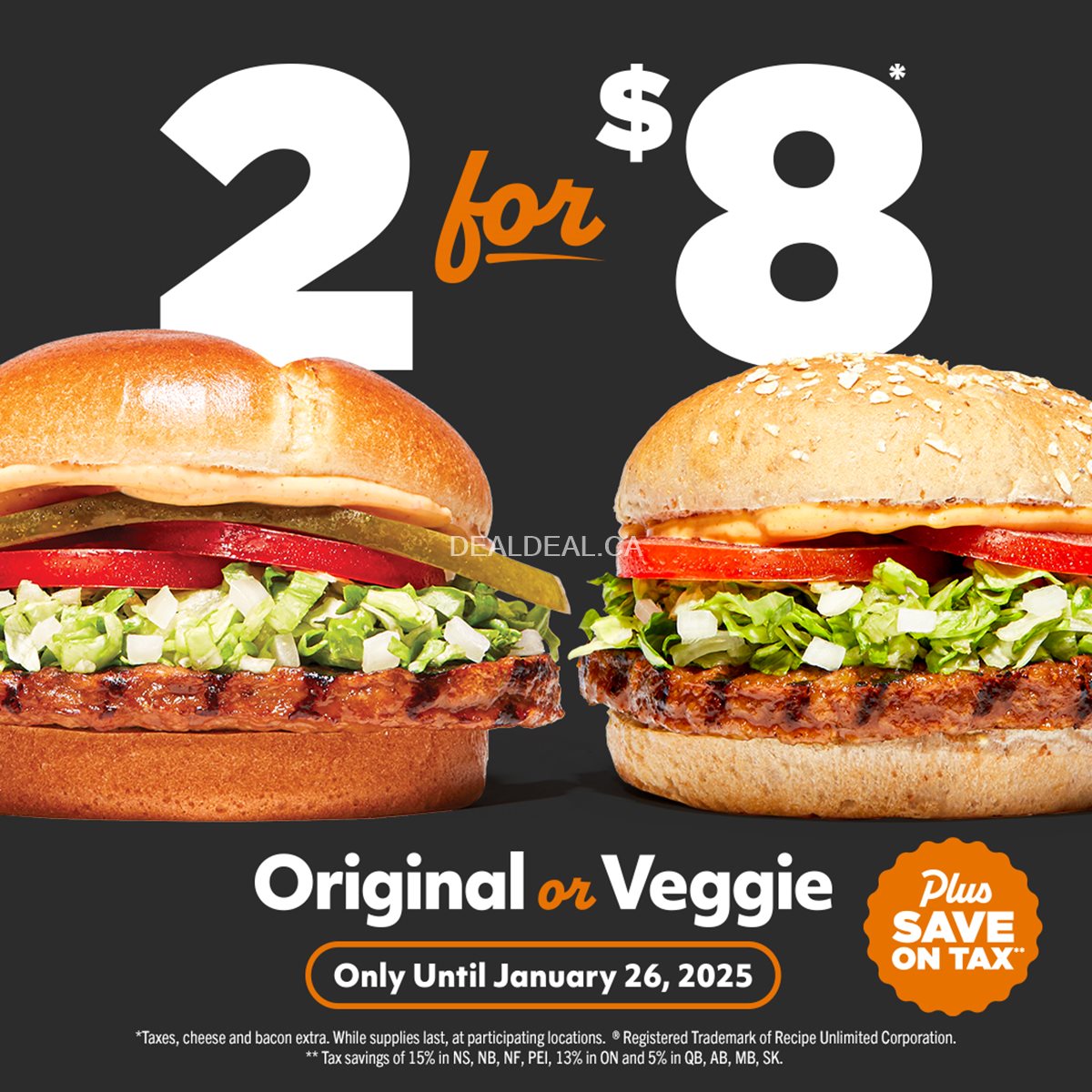Two for $8 at Harvey's Canada photo 1