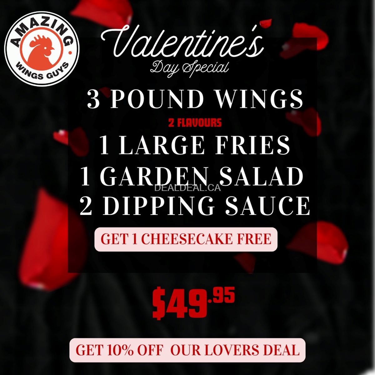 Valentine’s Day Special at Amazing Wings Guys photo 1
