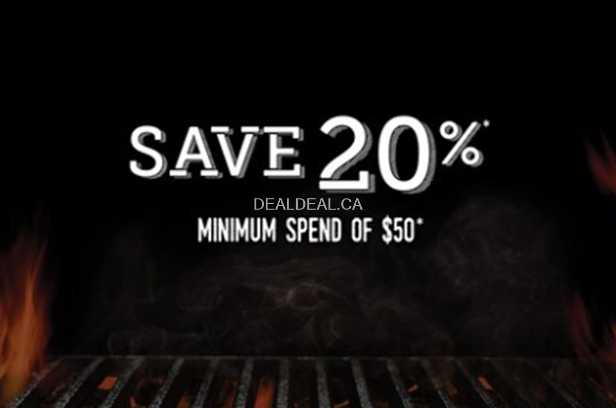 SAVE 20% on a minimum spend of $50 at Montana's