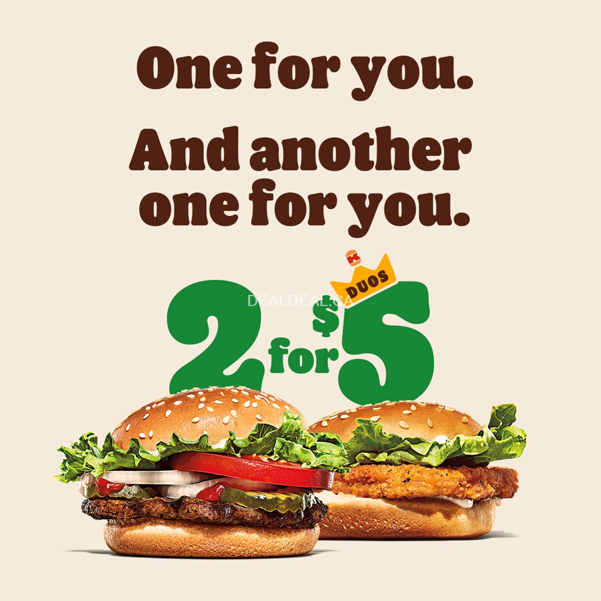 2 for $5 at Burger King photo 1