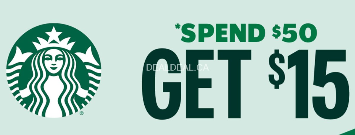 Buy $50 of qualifying products and get a $15 digital Starbucks Card photo 1