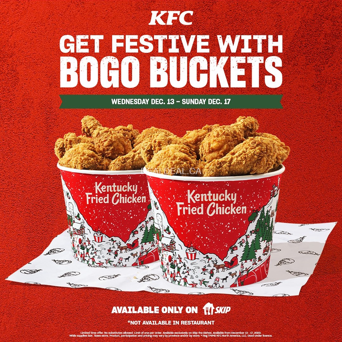 KFC Canada Buy 1 Get 1 FREE Buckets (BOGO) photo 1