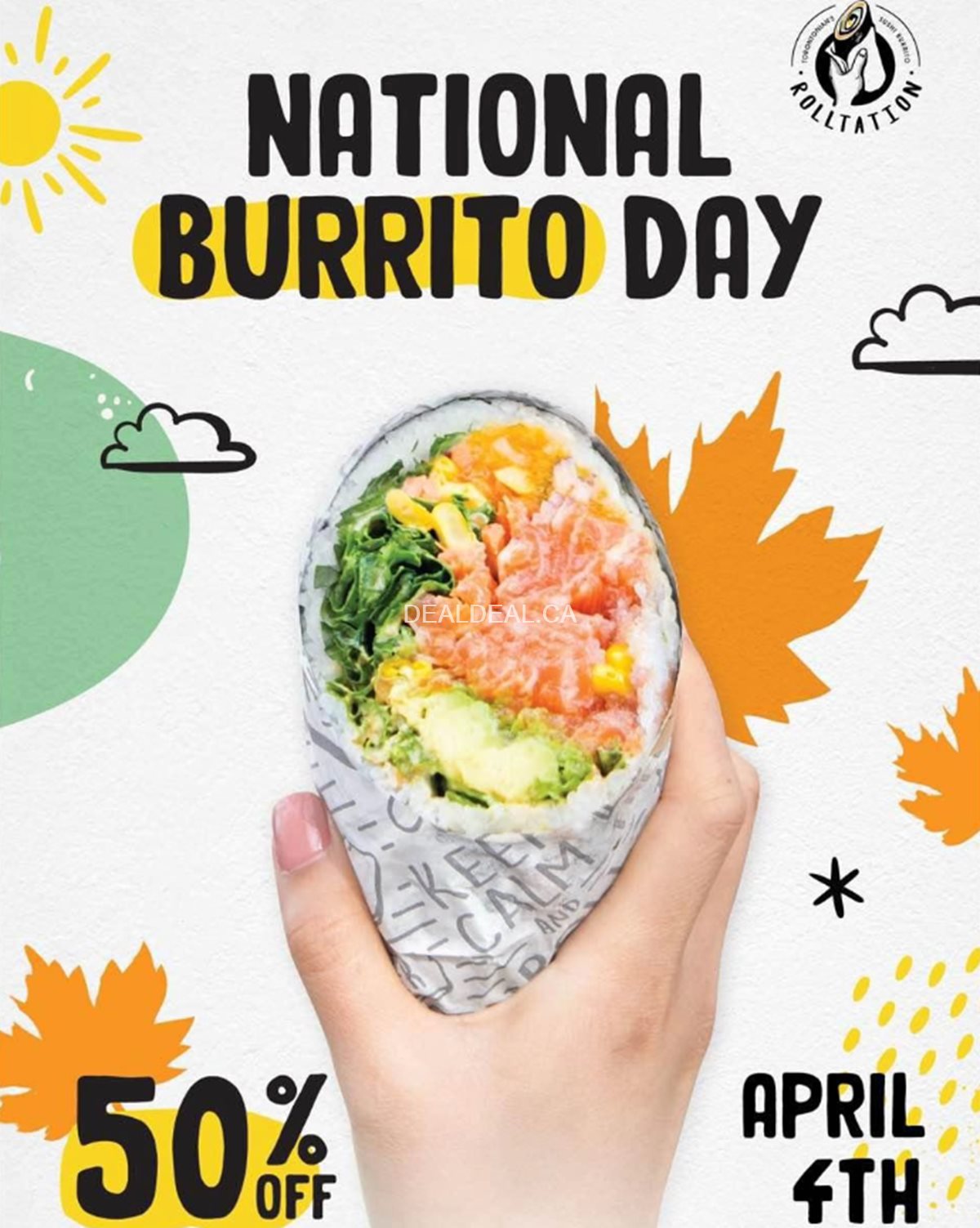 National Burrito Day deal at Rolltation Sushi Burrito photo 1