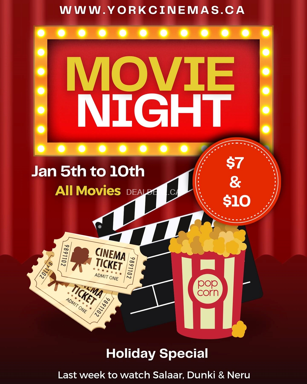 Holiday Special Discounted Prices at York Cinemas for limited time photo 1