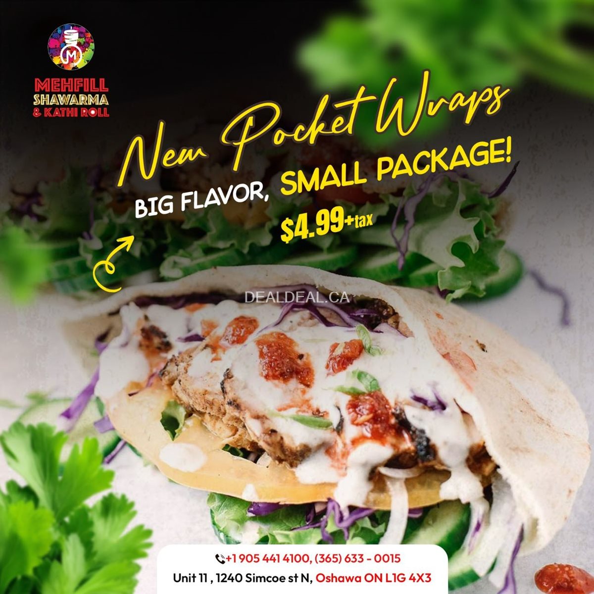 Mehfill Shawarma & Kathi Roll: Introducing a Pocket Wrap photo 1