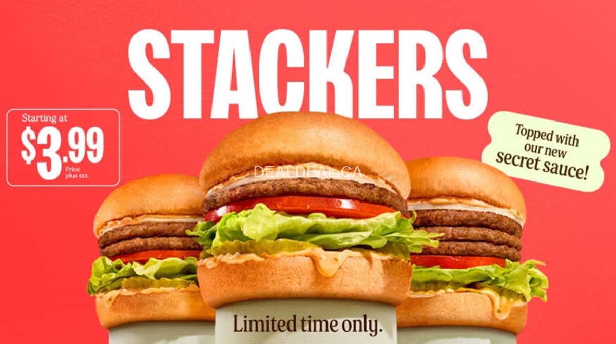 New Stacker Burgers starting at $3.99 at A&W photo 1