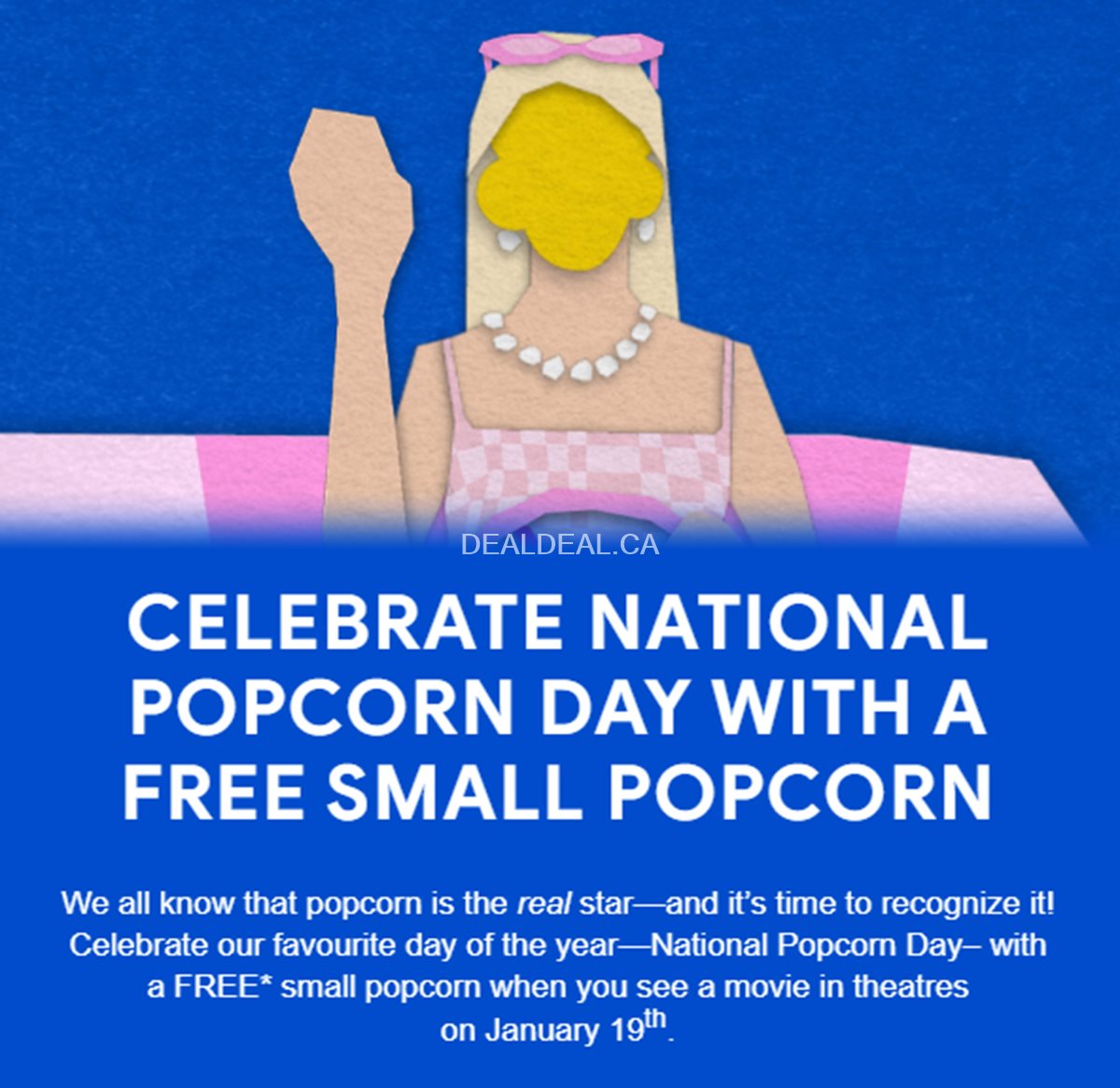 FREE Popcorn at Cineplex Cinemas photo 1