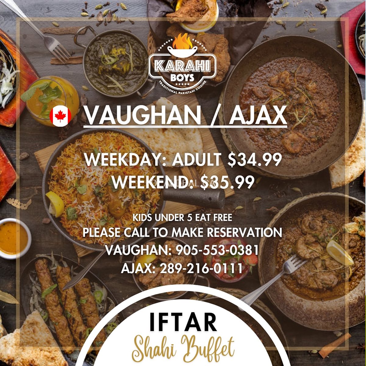 Iftar Buffet 2024 at Karahi Boys Vaughan and Ajax Locations photo 1